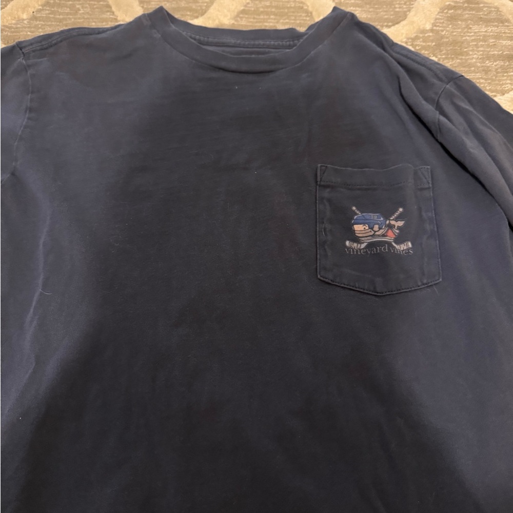 Vineyard Vines Boy’s Navy Blue Tee - Picture 5 of 8